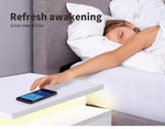Levede 2x Bedside Tables Side Table LED Wall Mounted Cabinet Floating Nightstand