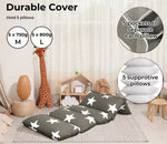 Dreamz Foldable Mattress Kids Pillow Bed Cushion Sofa Chair Lazy Couch 190x66cm