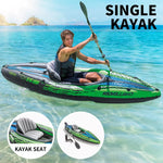 Intex Inflatable Kayak Boat K1 Sports Challenger 1 Seat Person Floating Oar Lake