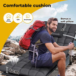 Levede Folding Camping Bed Camping Cot Adjustable Backrest Home Office Outdoor
