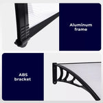 Mountview Window Door Awning Outdoor Canopy UV Patio Rain Cover DIY 1M X 2.4M