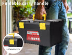 Traderight Tool Storage Set Tool Box 3PCS Lock Organiser Portable Handle Garage