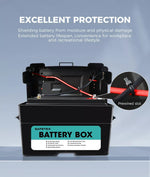 Safetex AGM Battery Box 12V Deep Cycle Battery Solar Caravan Camping