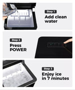 Spector Portable Ice Maker Machine 2.1L Ice Cube 15KG/24H Bar Countertop Party
