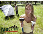 Mountview Screw Tent Pegs Heavy Duty Steel 15x Camping Ground Stake Glow Case