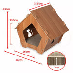 Pawz Cat Scratcher Scratching Board Corrugated Cardboard Scratch Bed Condo House