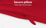 Dreamz Silk Pillow Case 100% Mulberry Slip Eye Mask Set Both Sided 25 Burgendy
