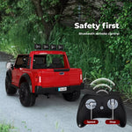 Kids Ride On Car Licensed Ford Super Duty 50W Electric Toy Remote Control Red