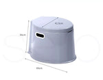 6L Camping Toilet Outdoor Portable Potty Caravan Travel Boating Bucket Brush