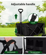 Lambu Garden Camping Trolley Outdoor Garden Wagon Cart Folding Heavy Duty Large