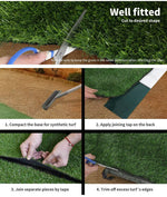 Marlow Artificial Grass Synthetic Turf Fake Plastic Plant 35mm 20SQM Lawn 1x20m