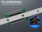 Traderight Linear Guide Rail 2PCS 800MM+ 4PCS HGH20CA Slider Block CNC