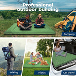 Mountview Self Inflating Mattress Sleeping Pad Camping Air Bed Mat Pillow Double