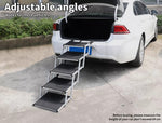 Pawz 5 Steps Dog Ramp Adjustable Height Stair Car Dog Folding Portable Aluminium