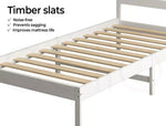 Levede Wooden Bed Frame Queen Double Kingsingle Single Mattress Base Timber WH