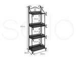 Levede Plant Stand 4 Tiers Outdoor Indoor Metal Flower Pots Rack Garden Shelf