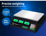 Toque Digital Scales Electronic Kitchen Scale Accurate Fruit Food Weight 40KG