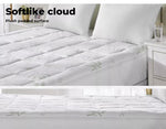 Dreamz Bamboo Pillowtop Mattress Topper Protector Cover Underlay Pad Queen