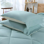 Microfibre Reversible Quilt Duvet Doona Cover Set Double/Queen/Super/King Size