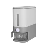 Toque Cereal Dispenser Grain Container Auto Rice Dry Pet Storage Box 12L Grey