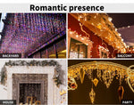 LED Fairy String Lights Curtain Xmas Outdoor Wedding Party Garden Decorations
