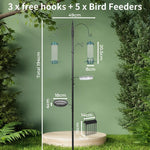 Pawz Bird Feeder Garden Metal Ornaments Outdoor Decor Hanging Wild Seed Outdoor