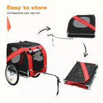 Pawz Pet Bike Trailer Foldable Pet Stroller Outdoor Cycling With Sunroof Large