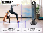 Spector Portable Bladeless Tower Fan 100cm Oscillating Remote Control LED Touch