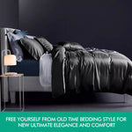 Dreamz Quilt Cover Set Silky Satin Quilt Cover Luxury Duvet Pillowcases Summer