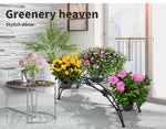 Levede Plant Stand Outdoor Indoor Metal Flower Pots Rack Corner Planter Shelf