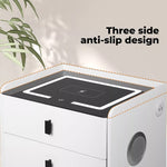 Levede Smart Bedside Table Side Drawer Phone Wireless Charging USB Port Speaker