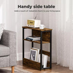 Levede Narrow Coffee End Table Sofa Over Bedside Table Laptop Shelf Desk