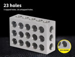 Traderight 123 Block Set 1-2-3 Blocks 23 Holes Machinist Woodworking Workshop X2