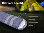 Mountview Single Sleeping Bag Bags Outdoor Camping Hiking Thermal -10℃ Tent