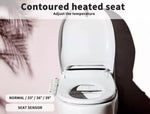 Electric Bidet Toilet Seat Cover LED Night Light Remote Control Antibacterial