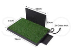 Pawz Indoor Dog Pet Grass Potty Training Portable Toilet Pad Tray Turf Mat Jumbo