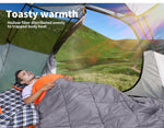 Mountview Double Sleeping Bag Bags Outdoor Camping Hiking Pillow -10℃ Thermal