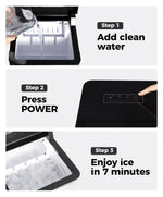 Spector Ice Maker Machine Commercial 2.1L Cube Tray 15KG/24H Stainless Steel