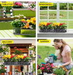 Levede Plant Stand Outdoor Indoor Home Decor Hanging Flower Garden Wall Shelf