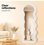 Yezi Full Length Mirror 1.6m Floor Standing Flannel Wavy Framed Dressing Makeup
