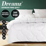 Dreamz Quilt Duvet Doona Microfibre Winter Blanket Soybean Fiber 200GSM All Size