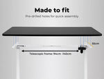 Levede Motorised Standing Desk Height Adjustable Electric Sit Stand Table 140CM