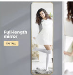 Yezi Full Length Wall Mirror 1.7m Floor Free Standing Makeup Mirrors Gold Frame