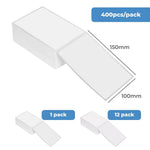 Thermal Direct Shipping Label 100x150mm 400/4800 Lables Fan-Fold Box Stickers