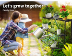 Levede 2x Plant Stands Outdoor Indoor Garden Metal 3 Tier Planter Corner Shelf