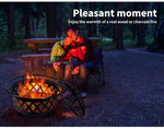 Fire Pit BBQ Grill Pits Outdoor Fireplace Camping Portable Garden Patio Heater