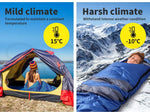 Mountview Single Sleeping Bag Bags Outdoor Camping Hiking Thermal -10℃ Tent.