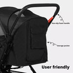 Pawz Pet Stroller Pram Dog Carrier Foldable Trailer Strollers 4 Wheels Large