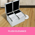CD DVD Case Storage Box Bluray Lock Portable Aluminium Holder 240/500/1000 Discs