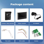 Video Door Bell WiFi Phone Intercom System with Monitor Doorbell Camera Wireles